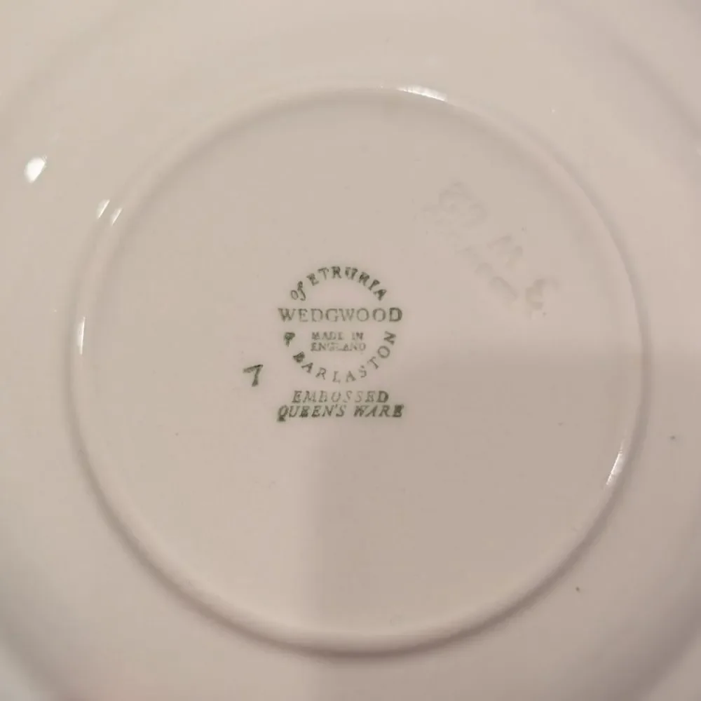Wedgwood #2243 20th Century 40's-80's Embossed Queens Ware tea set serving piece